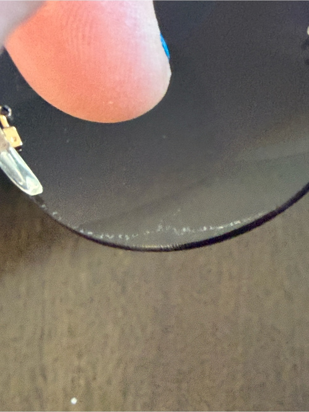 CHANEL Oversized Rimless Sunglasses in Gradient Purple with Gold CC Accents - Picture 5 of 14